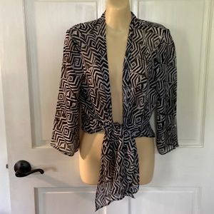 Travel Elements Sheer Kimono Sz S